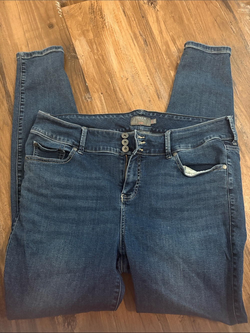 torrid Medium-Dark Blue High-Rise Skinny Jeans 18xtall